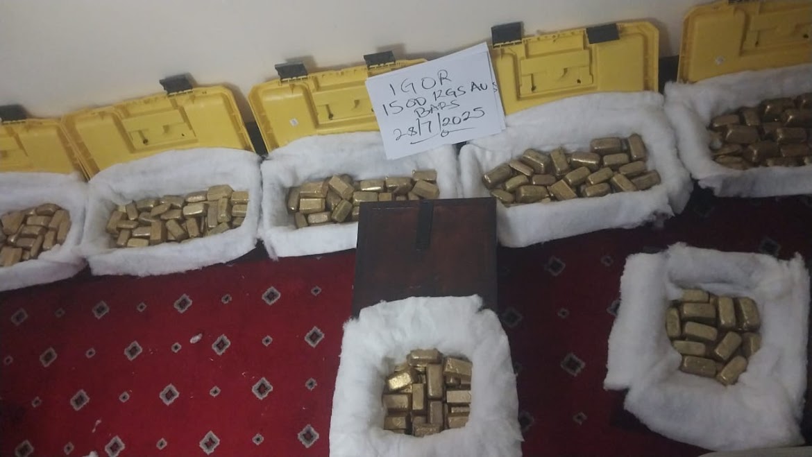 Gold bars secured for export
