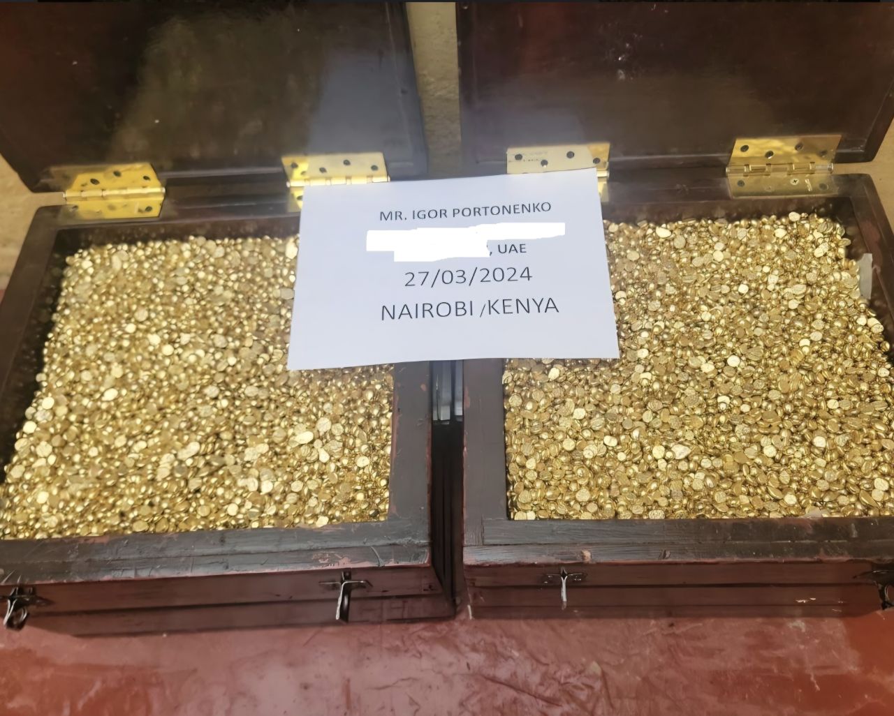 Igor Portonenko — gold consignment Nairobi Kenya